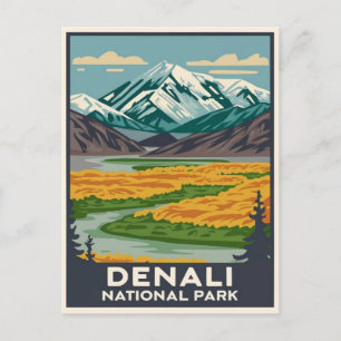 Nationalpark Denali Alaska Mount Postkarte