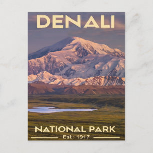 Nationalpark Denali Alaska Mount Postkarte