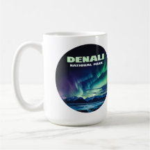 Nationalpark Denali Alaska Nord Lights Retro
