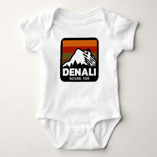 Nationalpark Denali Alaska Retro Vintages Geschenk Baby Strampler