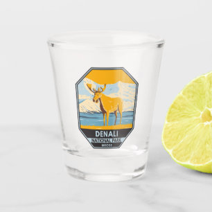 Nationalpark Denali Alaska Vintag Schnapsglas