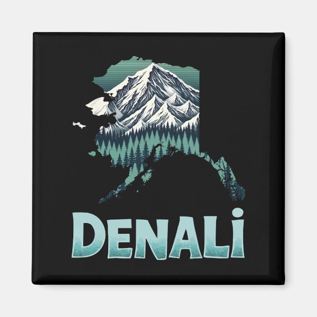 Nationalpark Denali Alaska Wilderness Magnet (Vorne)