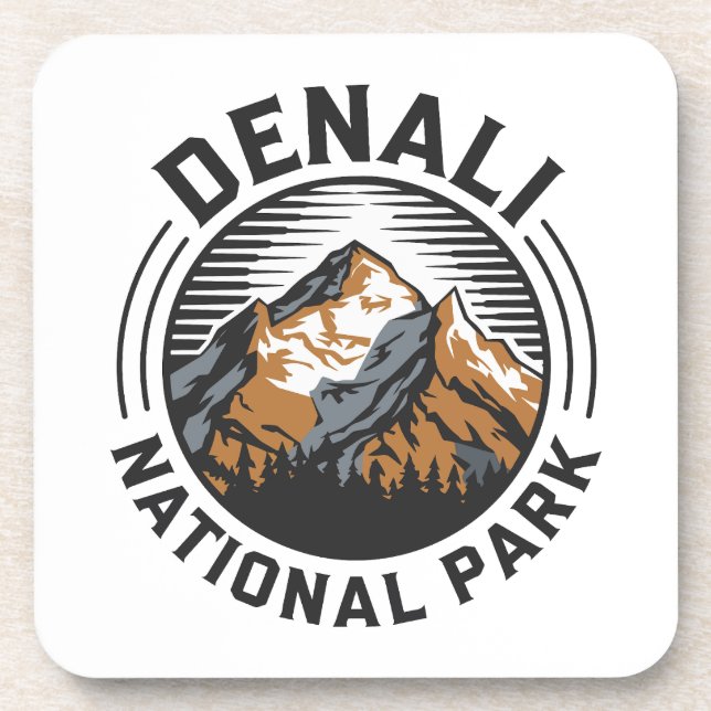 Nationalpark Denali Getränkeuntersetzer (Vorderseite)