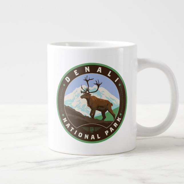 Nationalpark Denali Jumbo-Tasse (Rechts)