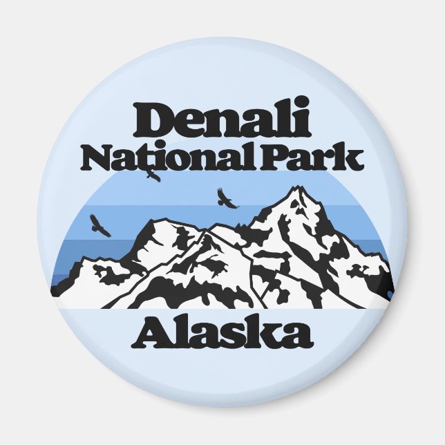 Nationalpark Denali Magnet (Vorne)