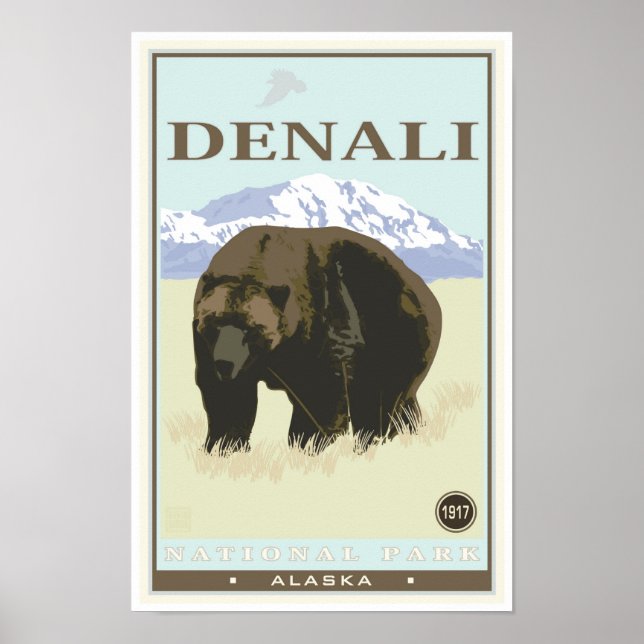 Nationalpark Denali Poster (Vorne)