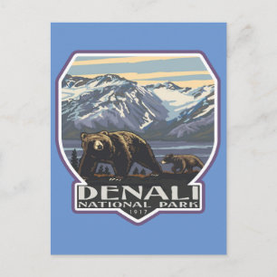 Nationalpark Denali Postkarte