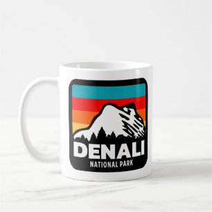 Nationalpark Denali Retro Wandern Camping Geschenk Kaffeetasse