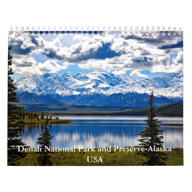 Nationalpark Denali und Reservat-Alaska-Kalender Kalender (Titelbild)