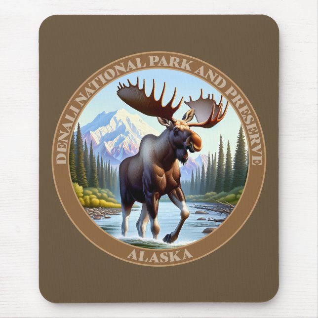 Nationalpark Denali und Reservat Alaska Mousepad (Vorne)