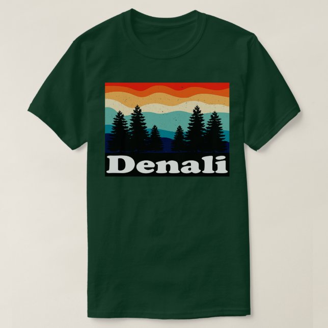 Nationalpark Denali und Reservat Alaska T-Shirt (Design vorne)