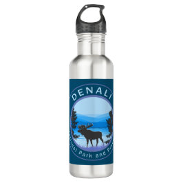 Nationalpark Denali und Reservat Moose Edelstahlflasche