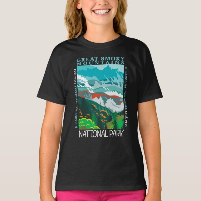 Nationalpark der Großen Smokygebirge erschüttert T-Shirt (Vorderseite)