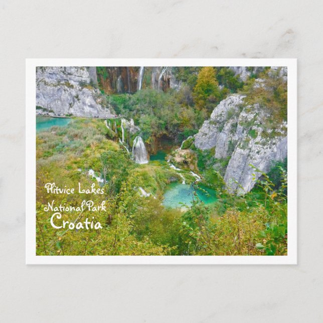 Nationalpark der Plitvicer Seen, KROATIEN Postkarte (Vorderseite)