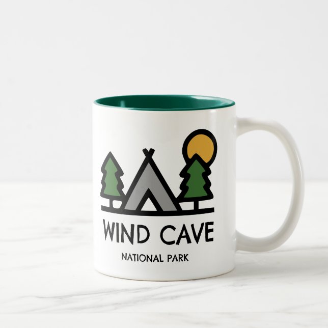Nationalpark der Windhöhle Zweifarbige Tasse (Rechts)