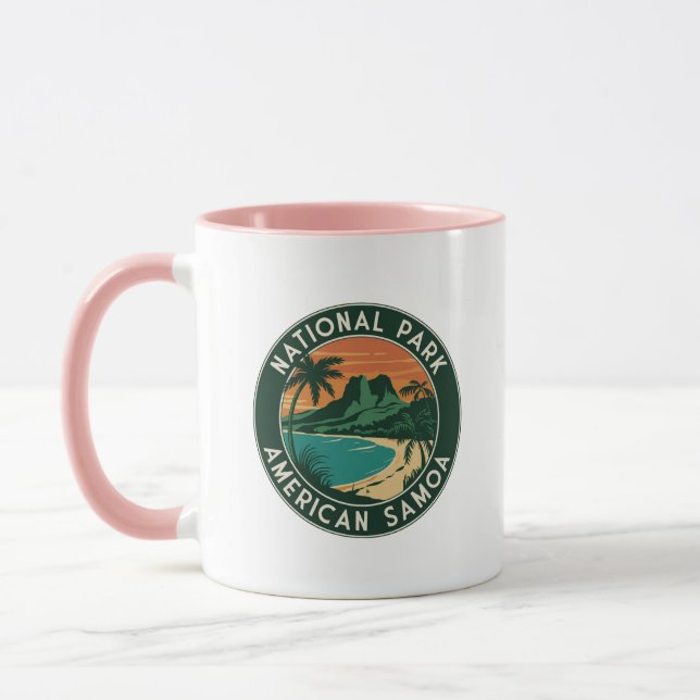 Nationalpark des amerikanischen Emblems der Samoa- Tasse (Links)