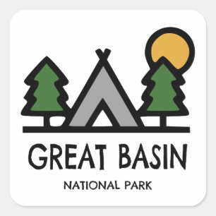 Nationalpark des Großen Beckens Quadratischer Aufkleber