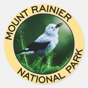 Nationalpark des Mount Rainier Runder Aufkleber