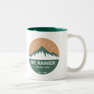 Nationalpark des Mount Rainier Zweifarbige Tasse