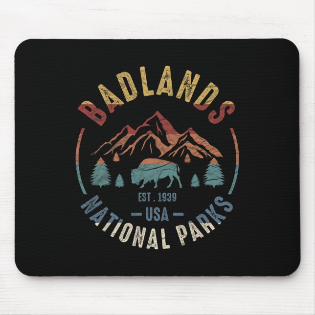 Nationalpark Dlands South Dakota The Mount Rushmo Mousepad (Vorne)