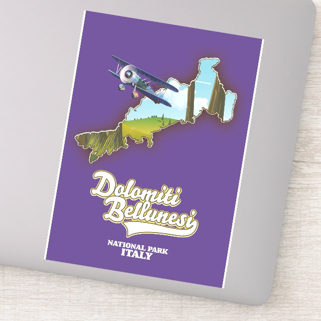 Nationalpark dolomiti bellunesi italy aufkleber (Detail)