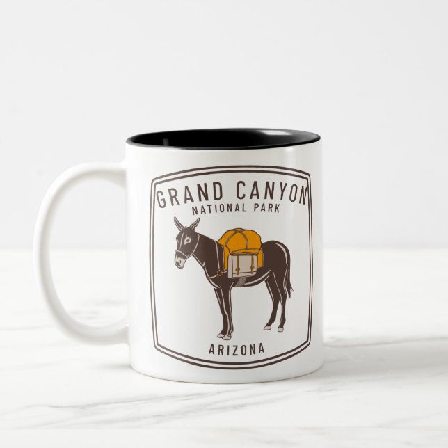Nationalpark Donkey Zweifarbige Tasse (Links)