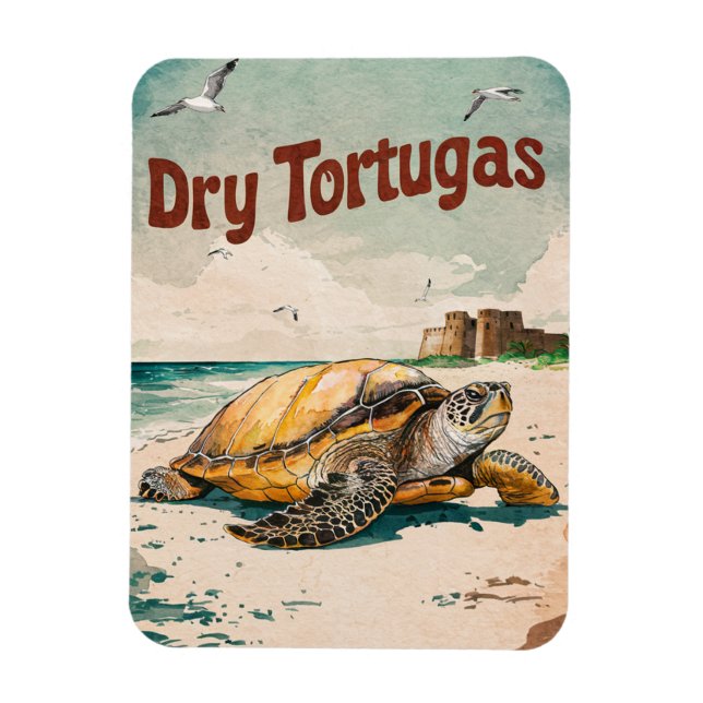 Nationalpark Dry Tortugas, Florida Magnet (Vertikal)