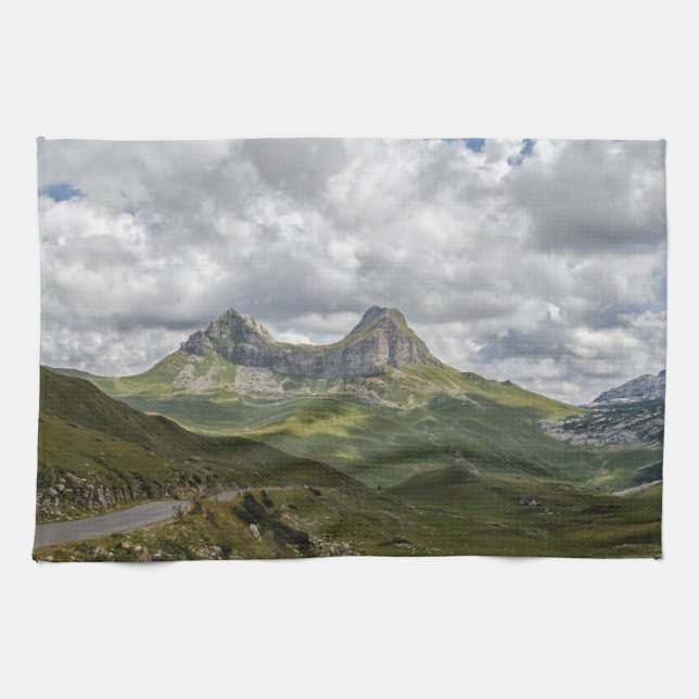 Nationalpark Durmitor in Montenegro Geschirrtuch (Horizontal)