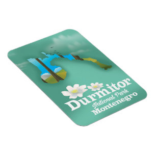 Nationalpark Durmitor, Karte Montenegro Magnet
