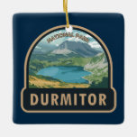 Nationalpark Durmitor Keramikornament<br><div class="desc">Durmitor Vektorgrafik Design. Durmitor ist ein Massiv im Nordwesten Montenegros. Es ist Teil der Dinarischen Alpen.</div>