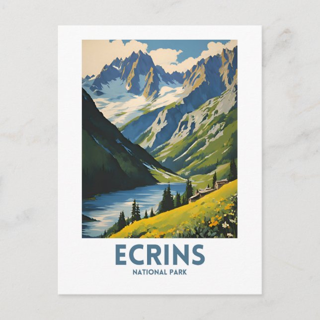 Nationalpark Ecrins Postkarte (Vorderseite)