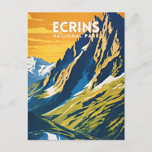 Nationalpark Ecrins Postkarte (Vorderseite)