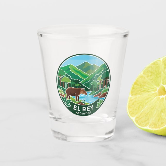 Nationalpark El Rey Argentinien Schnapsglas (Vorderseite)