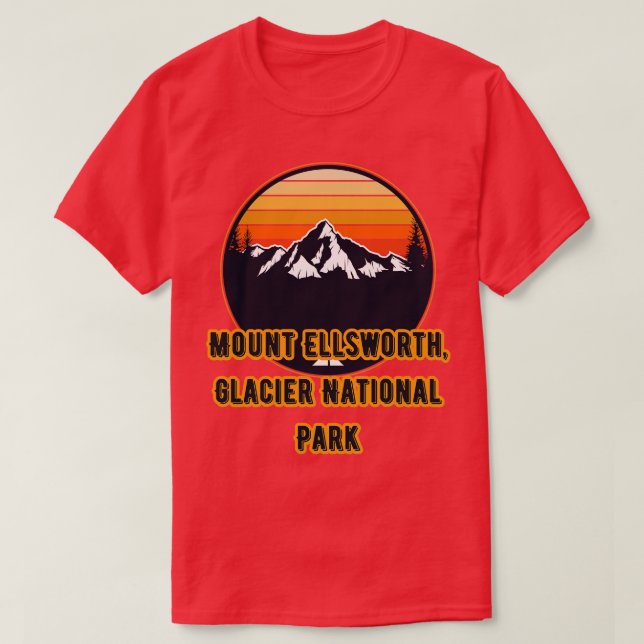 Nationalpark Ellsworth Glacier T-Shirt (Design vorne)