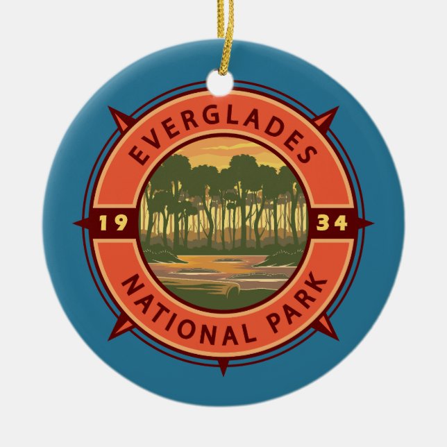 Nationalpark Everglades Keramik Ornament (Vorne)