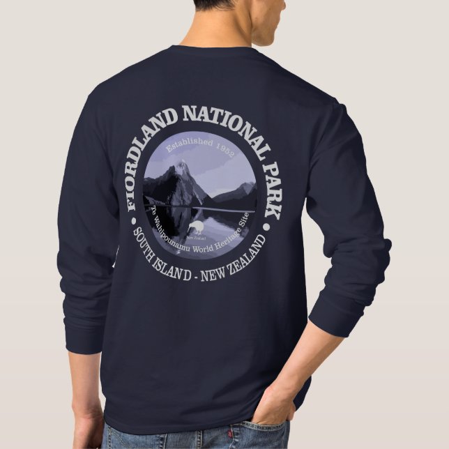 Nationalpark Fiordland T-Shirt (Rückseite)
