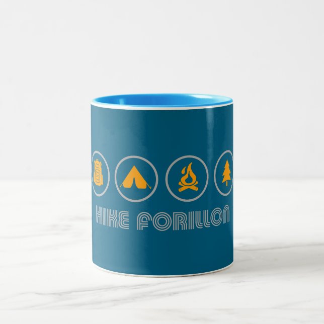 Nationalpark Forillon Zweifarbige Tasse (Mittel)