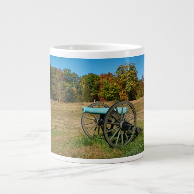 Nationalpark Gettysburg - Fall - Kanone Jumbo-Tasse (Vorderseite)
