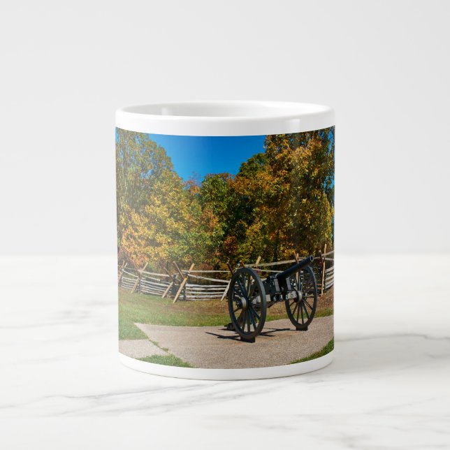 Nationalpark Gettysburg - Fall - Kanone Jumbo-Tasse (Vorderseite)