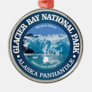 Nationalpark Glacier Bays (Farbe) Ornament Aus Metall