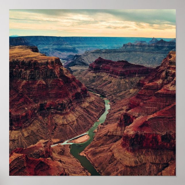 Nationalpark Grand Canyon Arizona, Fluss Colorado Poster (Vorne)