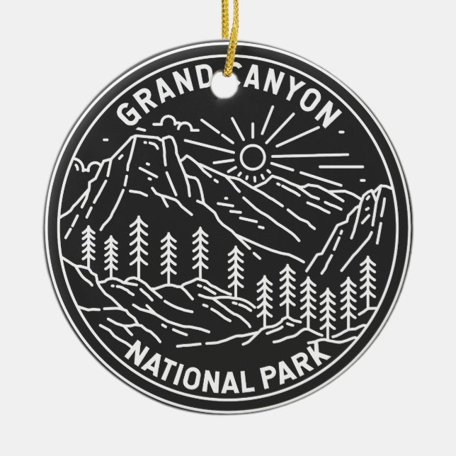 Nationalpark Grand Canyon Keramik Ornament (Vorne)