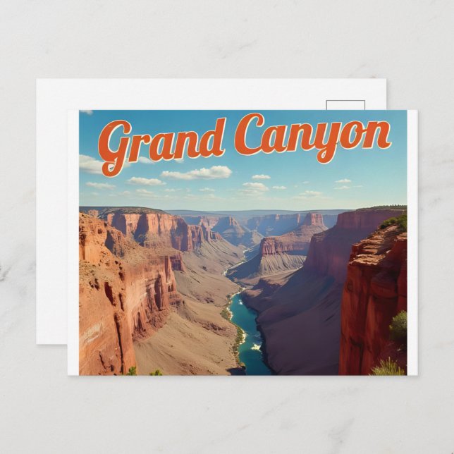Nationalpark Grand Canyon Postkarte (Vorne/Hinten)