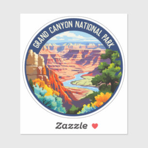Nationalpark Grand Canyon Vintages Kunstgiesserei Aufkleber