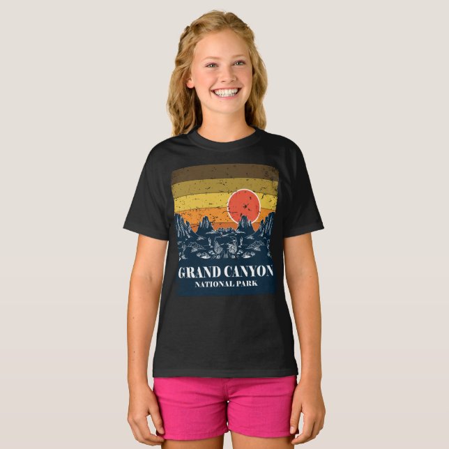 Nationalpark Grand Canyon Vintages Retro T-Shirt (Vorne ganz)