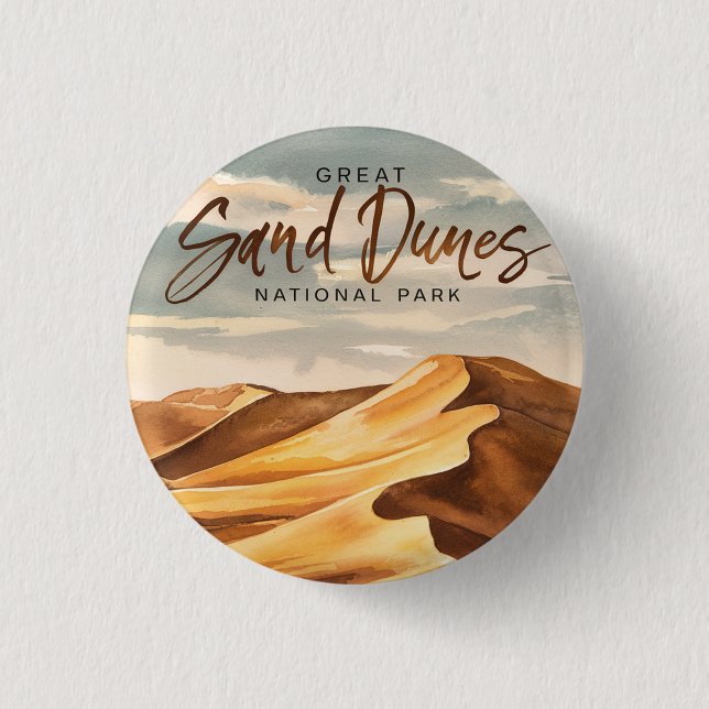 Nationalpark Grande Sanddünen Button (Vorderseite)