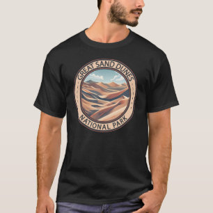 Nationalpark Great Sand Dunes Illustration Travel T-Shirt