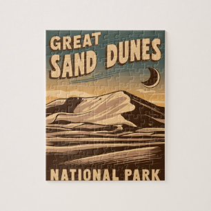 Nationalpark Great Sand Dunes Magie Nacht Puzzle