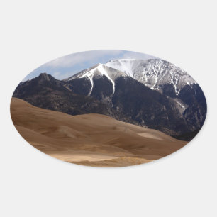 Nationalpark Great Sand Dunes Ovaler Aufkleber