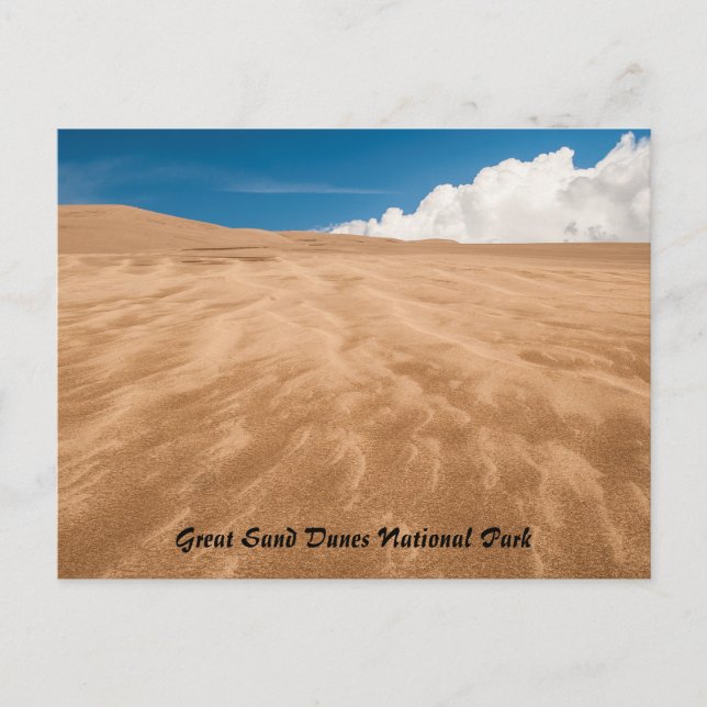Nationalpark Great Sand Dunes Postkarte (Vorderseite)